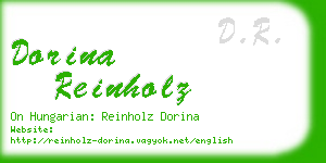 dorina reinholz business card